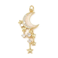 1 vedhæng med måne med flere sten. Meget eksklusivt.